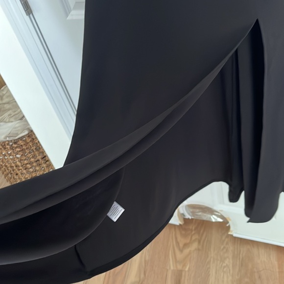 WOOSEA Women's One Shoulder Sleeveless Split Evening Cocktail Dress - Picture 7 of 10